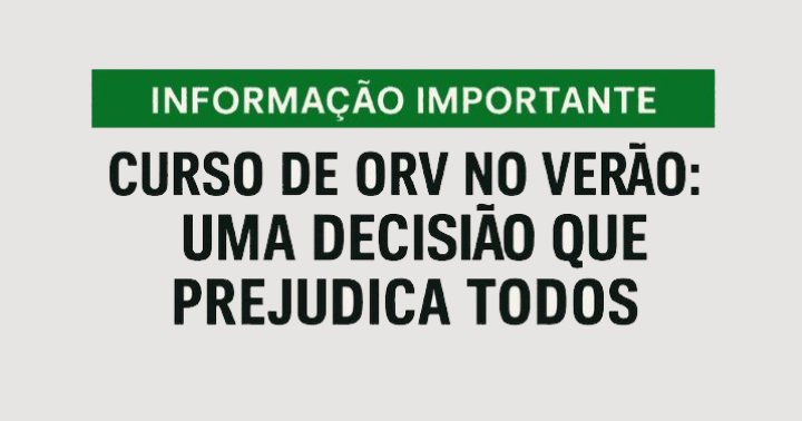 Curso de ORV no Verão: ASSIFECO alerta para riscos na operação e na saúde dos trabalhadores.